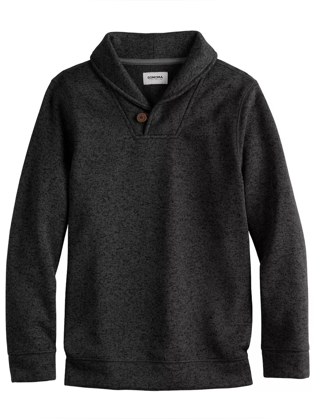Sonoma Goods for Life Boys Fleece Shawl Collar Pullover Sweater